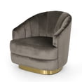 thumbnail image 1 of Noble House Tomilson Fabric Club Chair, Gray, 1 of 8