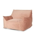 thumbnail image 1 of Noble House Velie Velveteen Bean Bag Chair, Pink, 1 of 8