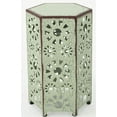 thumbnail image 1 of Noble House Wanda 12" Indoor Crackle Sunburst Iron Side Table in Green, 1 of 5