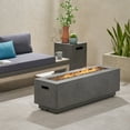 thumbnail image 1 of Noble House Wellington Rectangular Fire Pit with Tank Holder in Concrete, 1 of 10