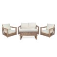 thumbnail image 1 of Noble House Westchester Outdoor 4 Seater  Chat Set Brown, 1 of 13