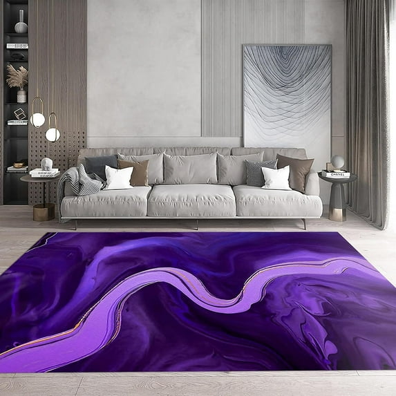 Noble Light Luxury Classic Fluid Area Rug Visual Impact Marble Large Rugs Indoor Non Slip Machine Washable Breathable Durable Carpet Front Entrance Floor Decor 3x4 Small Non-slip Soft