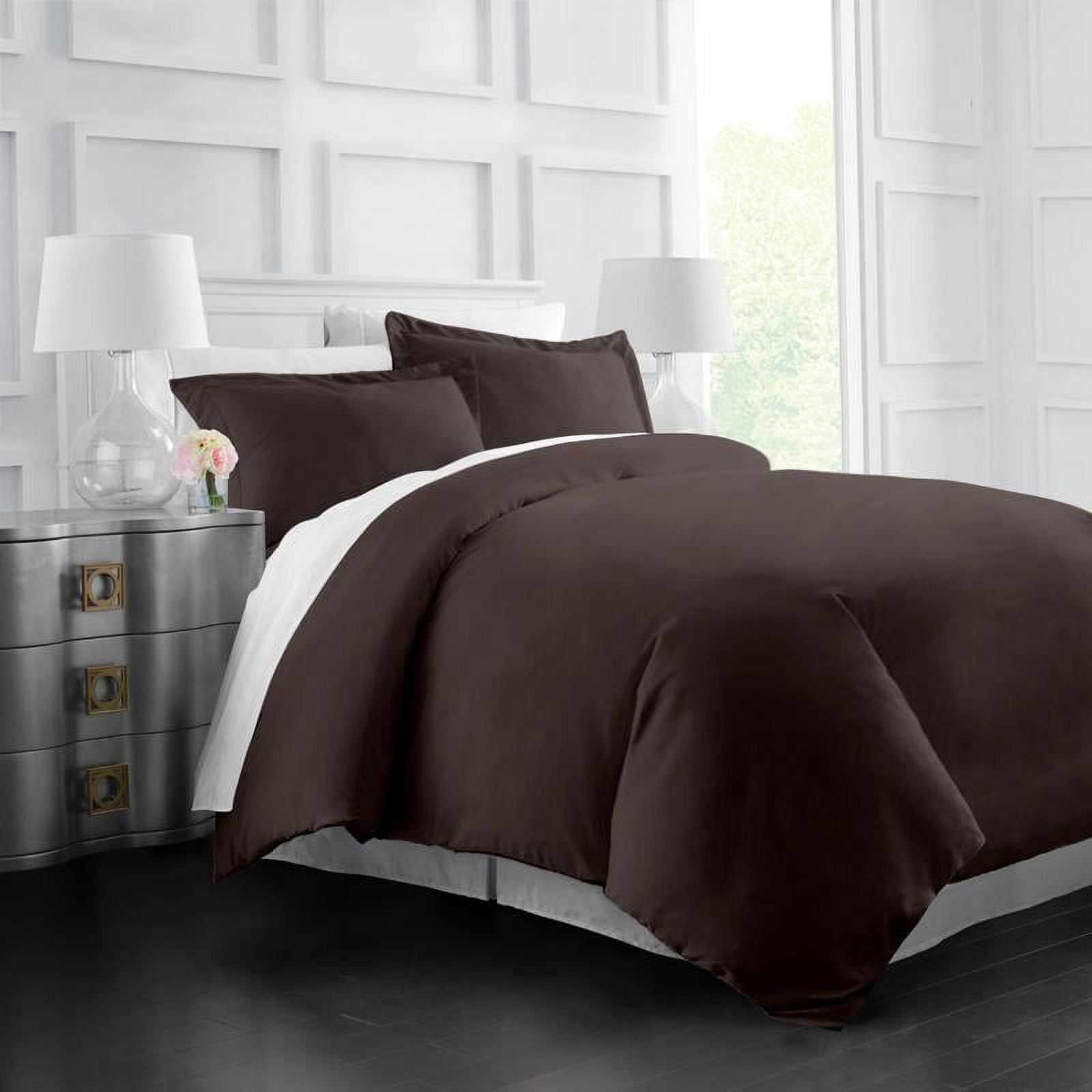 Noble Linen's 3 Piece Cotton Duvet Cover Set