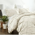 thumbnail image 1 of Noble Linen's 3 Piece Pinch Pleat Duvet Cover Set, 1 of 6