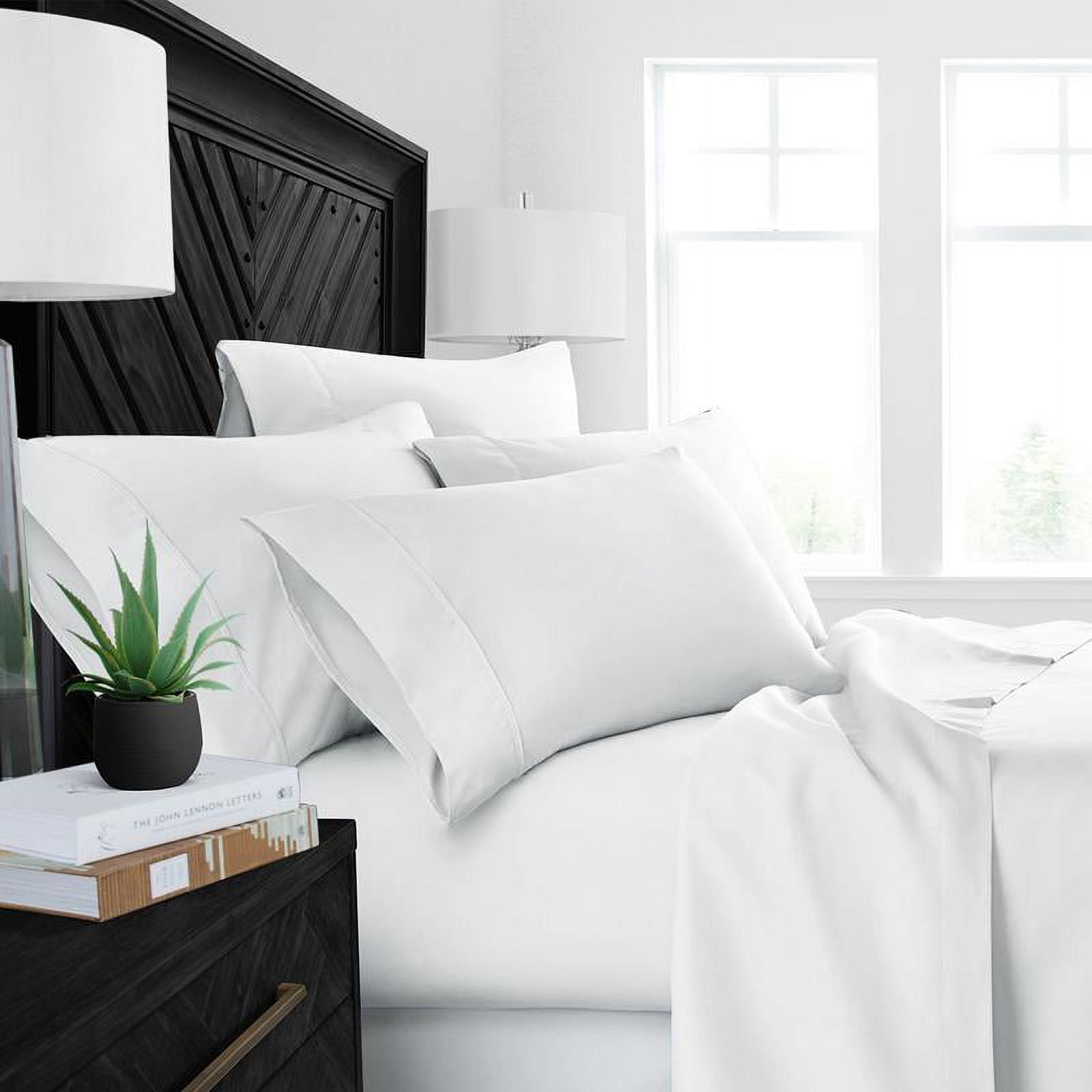 Noble Linen's 4 Piece Aloe Vera Microfiber Sheet Set