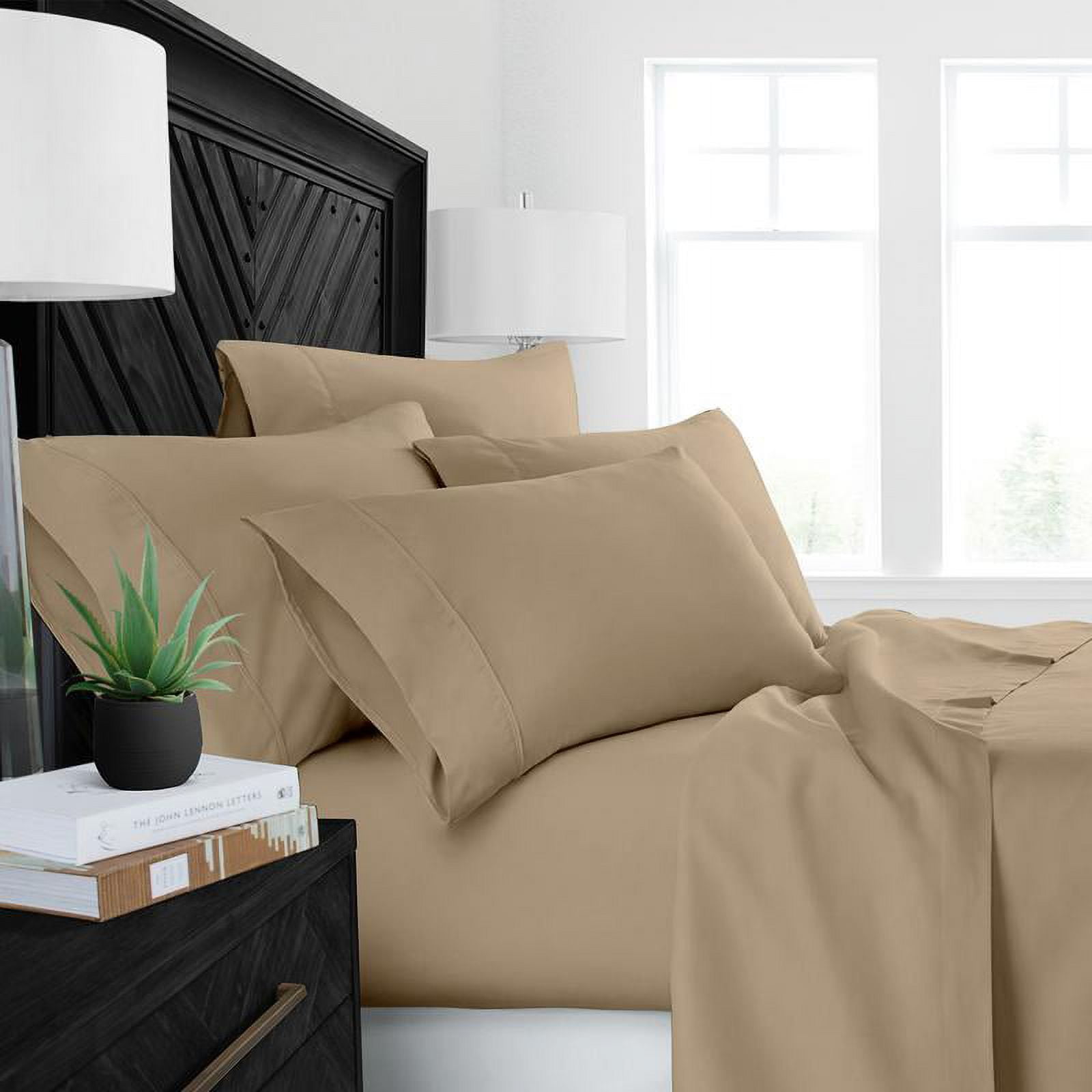 Noble Linen's 4 Piece Aloe Vera Microfiber Sheet Set