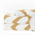 thumbnail image 1 of Noble Linen's 4 Piece Sheet Set with Chevron Pattern, 1 of 1
