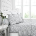 thumbnail image 1 of Noble Linen's 4 Piece Sheet Set with Damask Pattern, 1 of 1