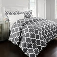 thumbnail image 1 of Noble Linen's Goose Down Alternative Comforter with Quatrefoil Pattern, 1 of 1