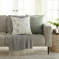 thumbnail image 1 of Noble Linens 2-Pack Cotton Slub Decor Throw Pillows - Jacobean Gray, 1 of 4
