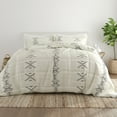 thumbnail image 1 of Noble Linens 2-Piece Gray Urban Stitch Print Comforter Set, Twin/TwinXL, 1 of 10