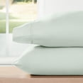 thumbnail image 1 of Noble Linens 2 Piece Pillow Case Set, Mint, Standard/Queen, 1 of 11