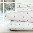 thumbnail image 1 of Noble Linens 3 Piece Holiday Microfiber Bed Sheet Set, Christmas Tree, Twin, 1 of 13