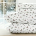 thumbnail image 1 of Noble Linens 3 Piece Holiday Microfiber Bed Sheet Set, Winter Berries, Twin, 1 of 13