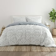 Noble Linens 3-Piece Light Blue English CountrysidePrint Comforter Set, King/CalKing