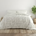 thumbnail image 1 of Noble Linens 3-Piece Light Gray Distressed Field Print Comforter Set, King/CalKing, 1 of 9