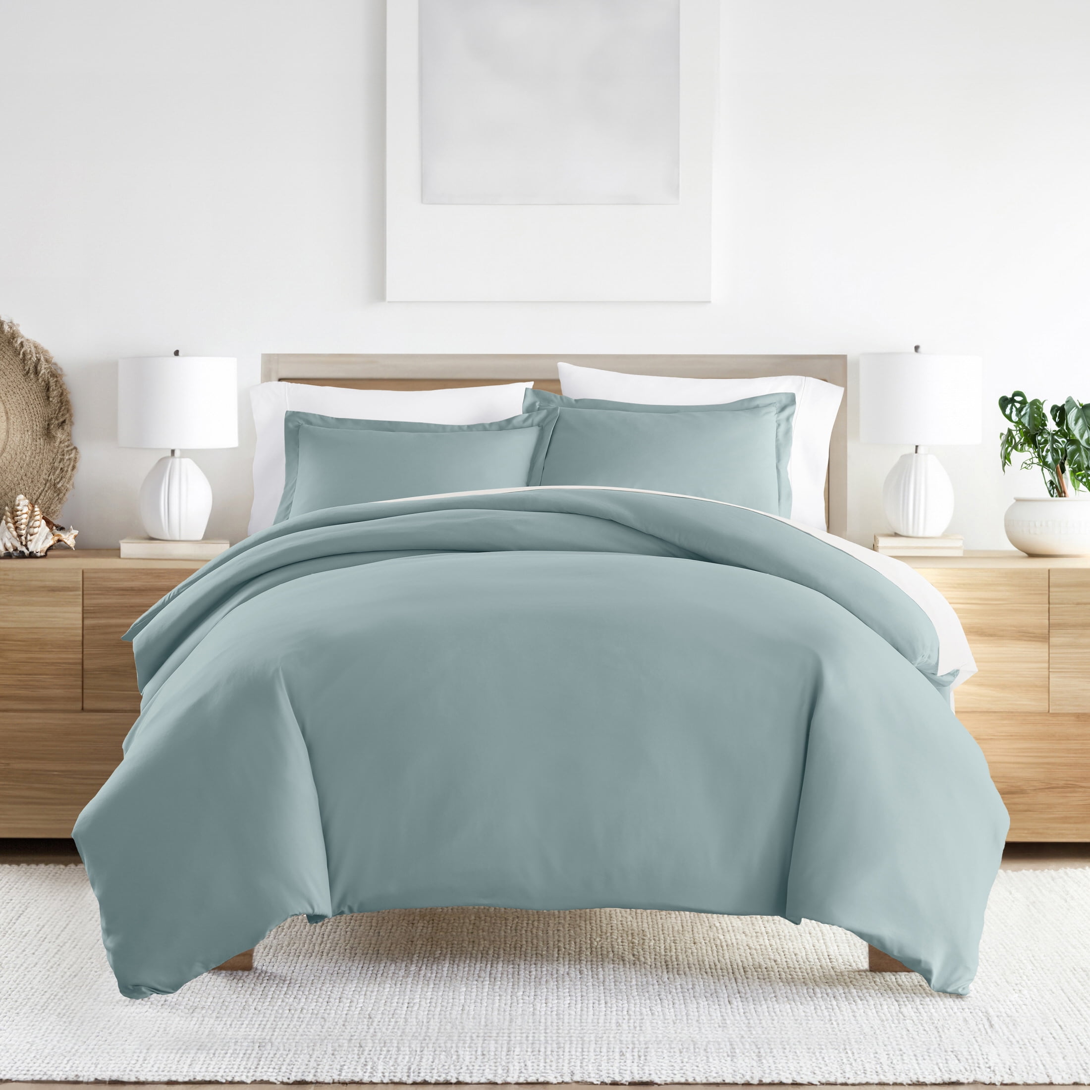 Noble Linens 3-Piece Ocean Duvet Cover Set, King/ Cal King