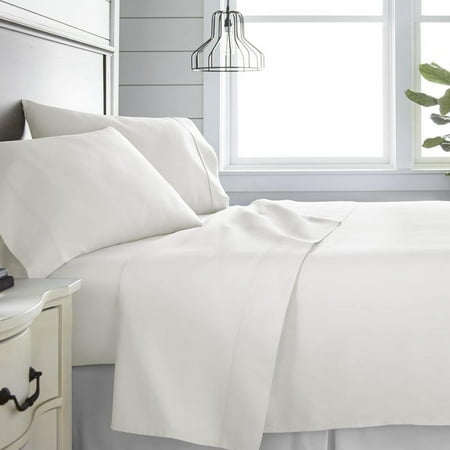 Noble Linens 300 Thread Count 4 Piece Bed Sheet Set - 100% Cotton