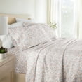 thumbnail image 1 of Noble Linens 4 Piece 300TC Cotton Printed Sheets, Garden Bloom Honey, Queen, 1 of 10