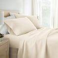 thumbnail image 1 of Noble Linens 4 Piece Jersey Knit 100% Cotton Sheet Set, Oatmeal, Twin, 1 of 11