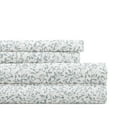 thumbnail image 1 of Noble Linens 4 Piece Pattern Microfiber Bed Sheets Set, Distressed Vine Dusty Blue, King, 1 of 8