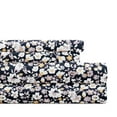 thumbnail image 1 of Noble Linens 4 Piece Pattern Microfiber Bed Sheets Set, Floral Dream Navy, King, 1 of 8