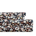 thumbnail image 1 of Noble Linens 4 Piece Pattern Microfiber Bed Sheets Set, Floral Dream Terracotta, Full, 1 of 8