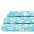 thumbnail image 1 of Noble Linens 4 Piece Pattern Microfiber Bed Sheets Set, Pale Wheat, Twin, 1 of 9