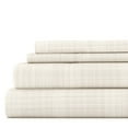 thumbnail image 1 of Noble Linens 4 Piece Pattern Microfiber Bed Sheets Set, Ray Thatch, King, 1 of 9