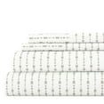 thumbnail image 1 of Noble Linens 4 Piece Pattern Microfiber Bed Sheets Set, Sage Beaded Arrows, Full, 1 of 11