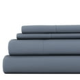 thumbnail image 1 of Noble Linens 4 Piece Solid Microfiber Bed Sheet Set, Stone, California King, 1 of 11