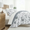thumbnail image 1 of Noble Linens 5 Piece Bedding Bundle, Microfiber Patterned Comforter and Sheet Set, TwinXL, 1 of 1