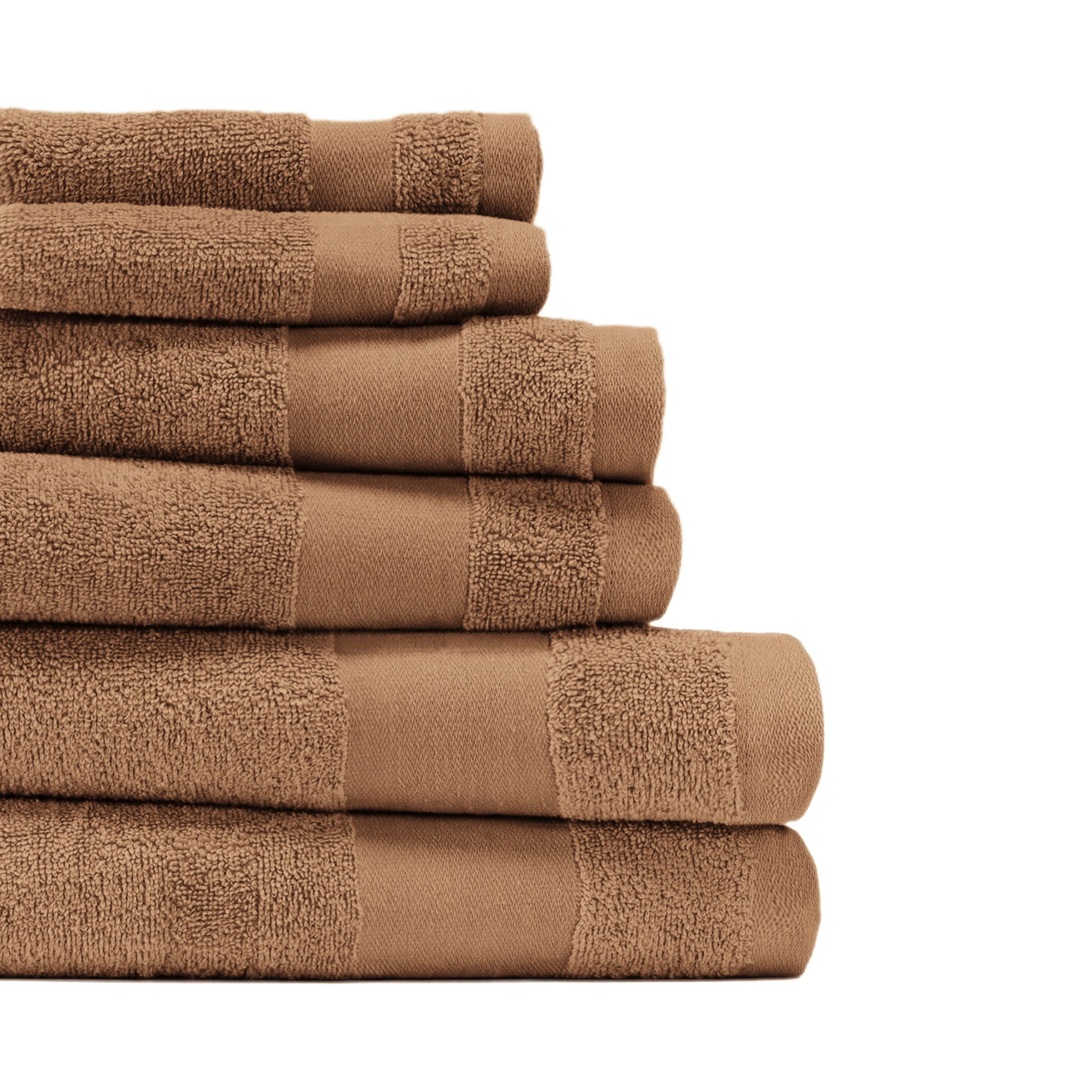Noble Linens 6 Piece Essential Cotton Bath Towel Set
