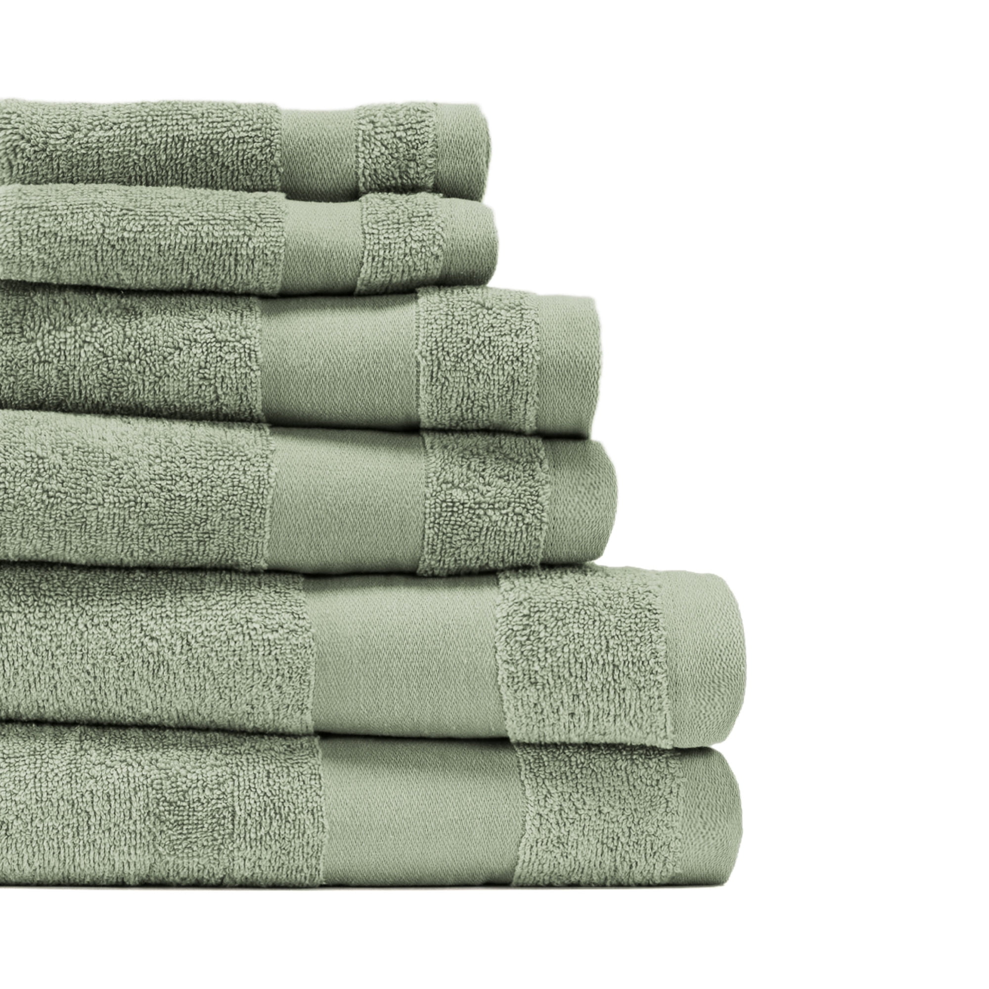 Noble Linens 6 Piece Essential Cotton Bath Towel Set