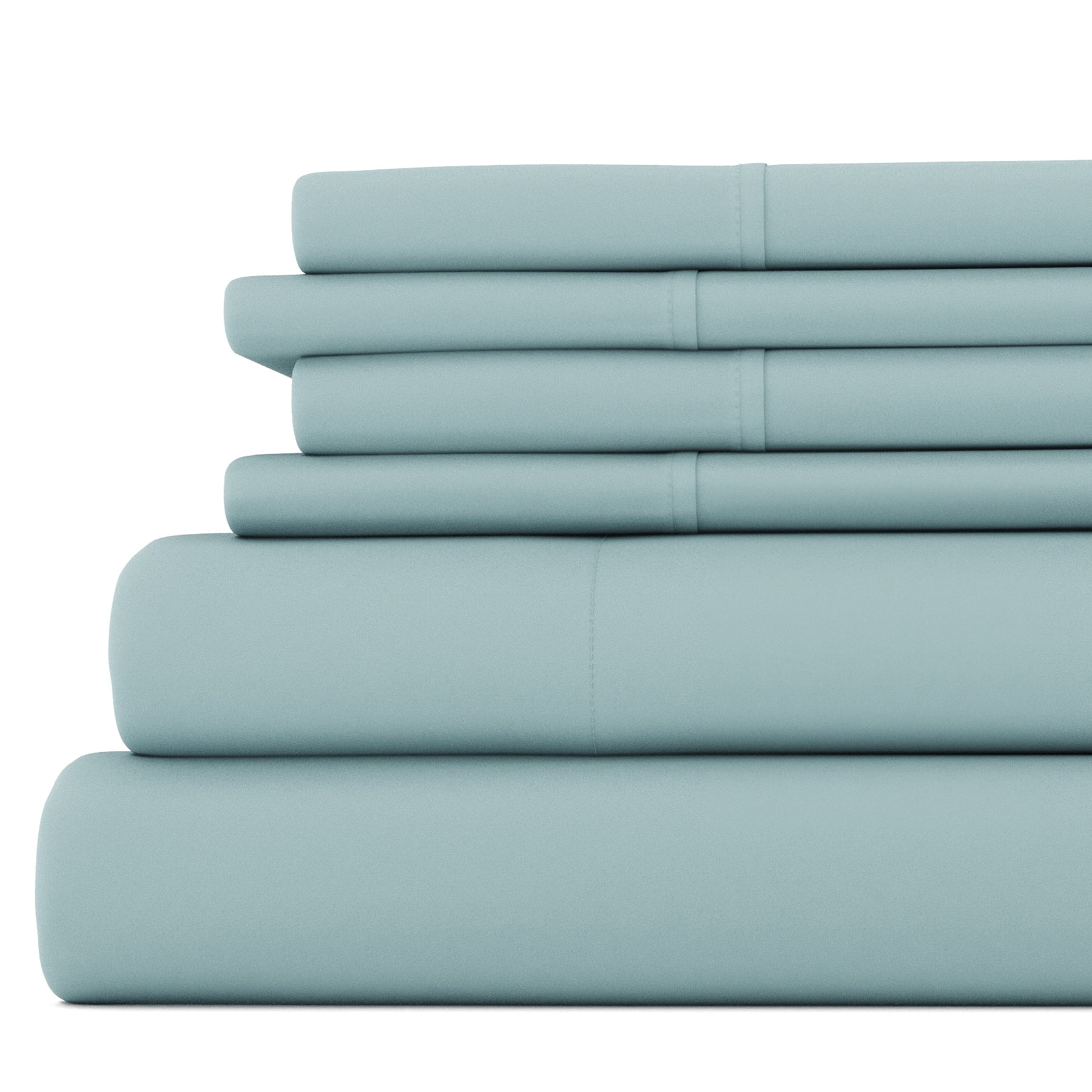 Ocean Blue California King Deep Pocket Microfiber Sheet Set