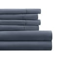 thumbnail image 1 of California King, Stone Solid Microfiber 6 Piece Bed Sheet Set, by Noble Linens, 1 of 11