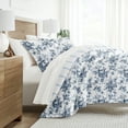 thumbnail image 1 of Noble Linens 7 Piece Bedding Bundle, Microfiber Patterned Comforter and Sheet Set, Full, 1 of 7
