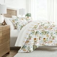 thumbnail image 1 of Noble Linens 7 Piece Bedding Bundle, Microfiber Patterned Comforter and Sheet Set, King, 1 of 7
