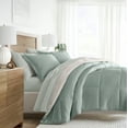thumbnail image 1 of Noble Linens 7 Piece Bedding Bundle, Reversible Comforter and Patterned Sheet Set, Full, 1 of 7