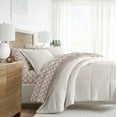 thumbnail image 1 of Noble Linens 7 Piece Bedding Bundle, Reversible Comforter and Patterned Sheet Set, King, 1 of 7