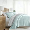 thumbnail image 1 of Noble Linens 7 Piece Bedding Bundle, Reversible Comforter and Patterned Sheet Set, Queen, 1 of 7