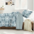 thumbnail image 1 of Noble Linens 8 Piece Dorm Bedding Bundle, Comforter & Sheet Set, Pillows, Laundry Bag, 1 of 8