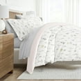 thumbnail image 1 of Noble Linens 8 Piece Patterned Duvet Bedding Bundle, Wildflower Pink, Full, 1 of 6