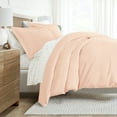 thumbnail image 1 of Noble Linens 8 Piece Solid Duvet Bundle in Blush, Queen, 1 of 5