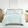 thumbnail image 1 of Noble Linens Aqua Starlight Pattern 3-Piece Duvet Cover Set, Full/Queen, 1 of 10