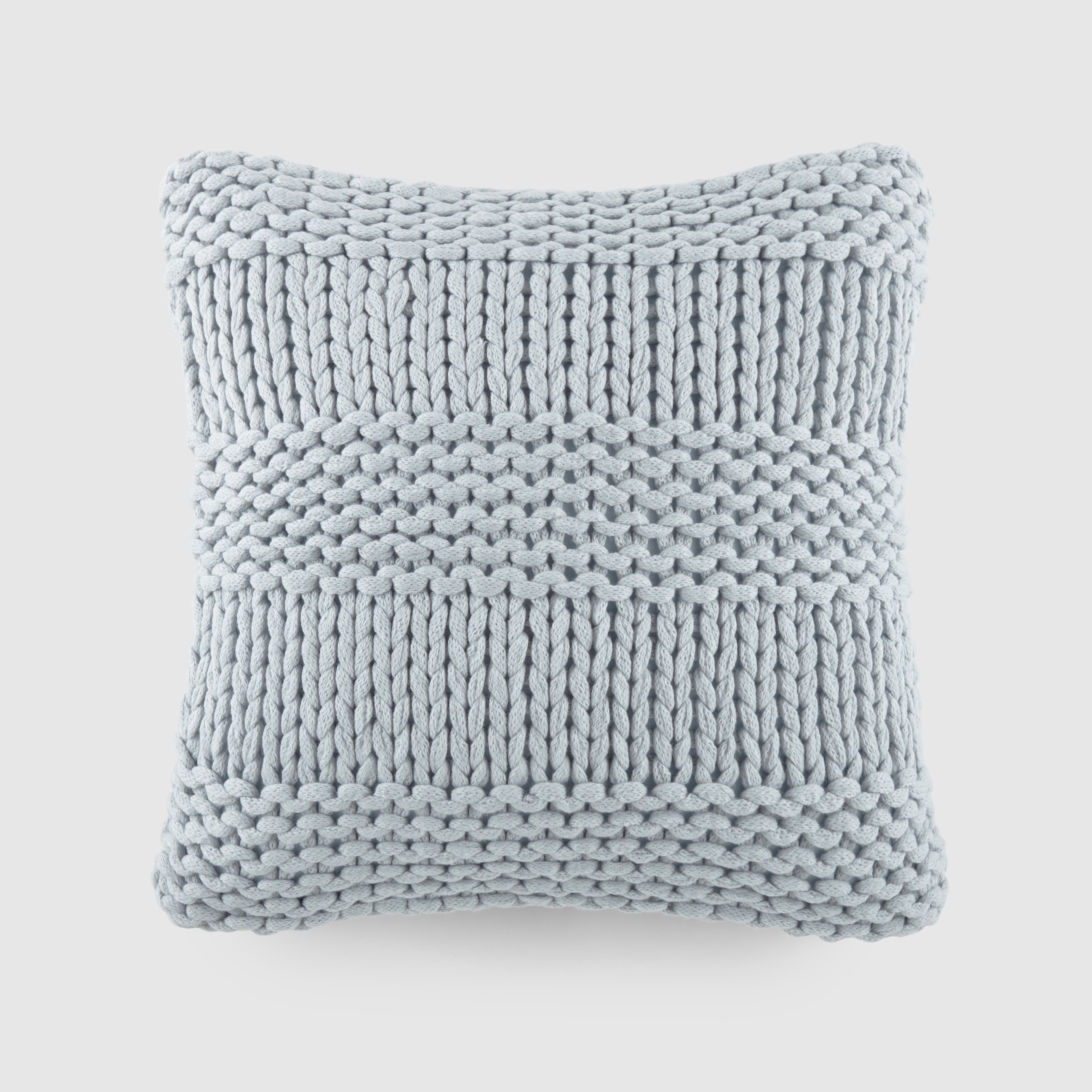 Noble Linens Decor Throw Pillow in Cozy Chunky Knit Fabric