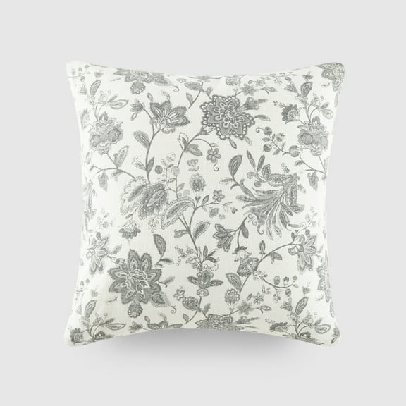 Noble Linens Elegant Cotton Decor Throw Pillow in Jacobean Pattern