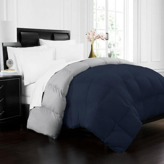 Noble Linens Goose Down Alternative Reversible Comforter
