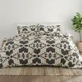 thumbnail image 1 of Noble Linens Gray Adobe Diamond Reversible 3-Piece Duvet Cover Set, Full/Queen, 1 of 11