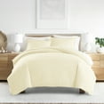 thumbnail image 1 of Noble Linens Ivory Wheatfield Pattern Duvet Set 3-Piece Duvet Cover Set, Full/Queen, 1 of 10
